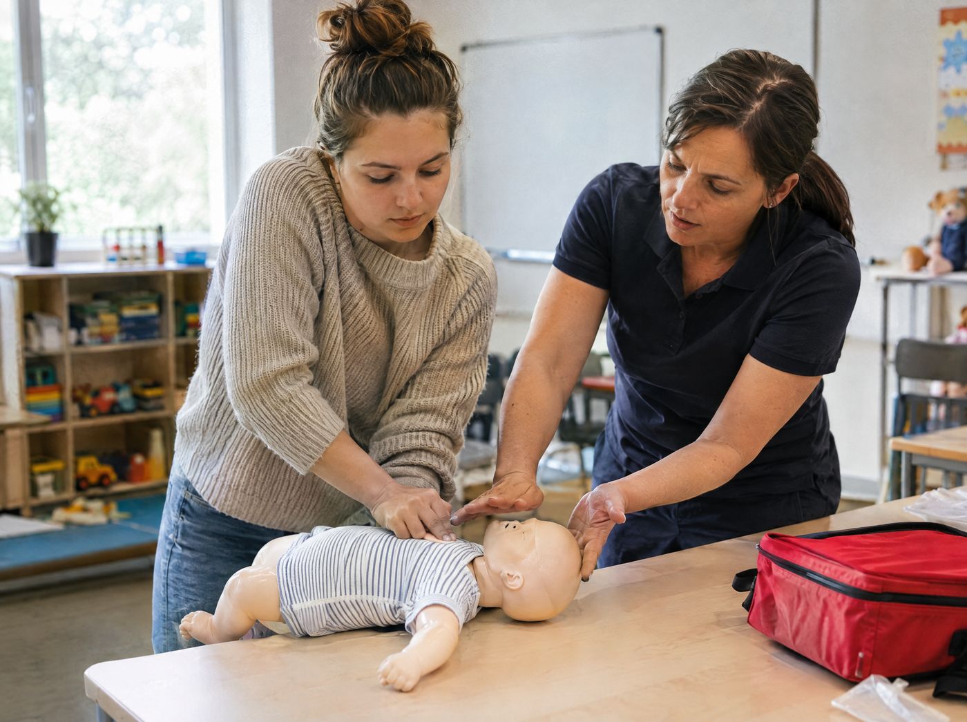 First aid training for babies